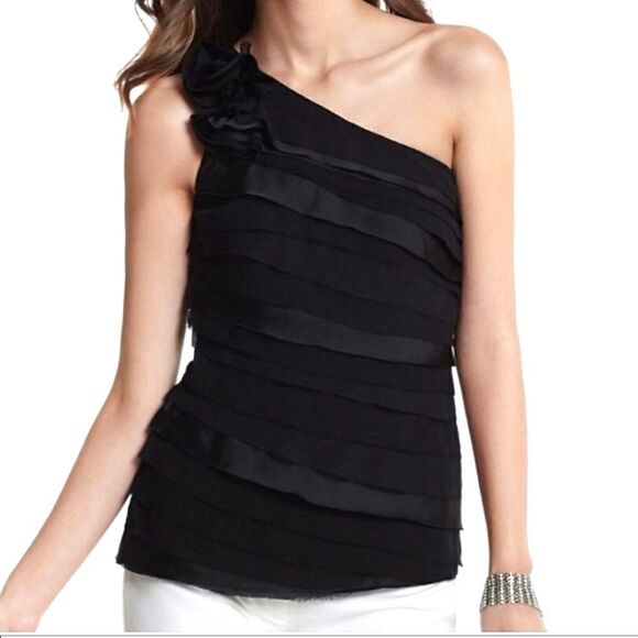 WHBM one shoulder blouse - Picture 1 of 12